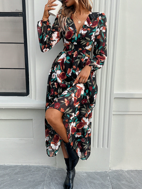 Floral V-Neck Dress | Women&